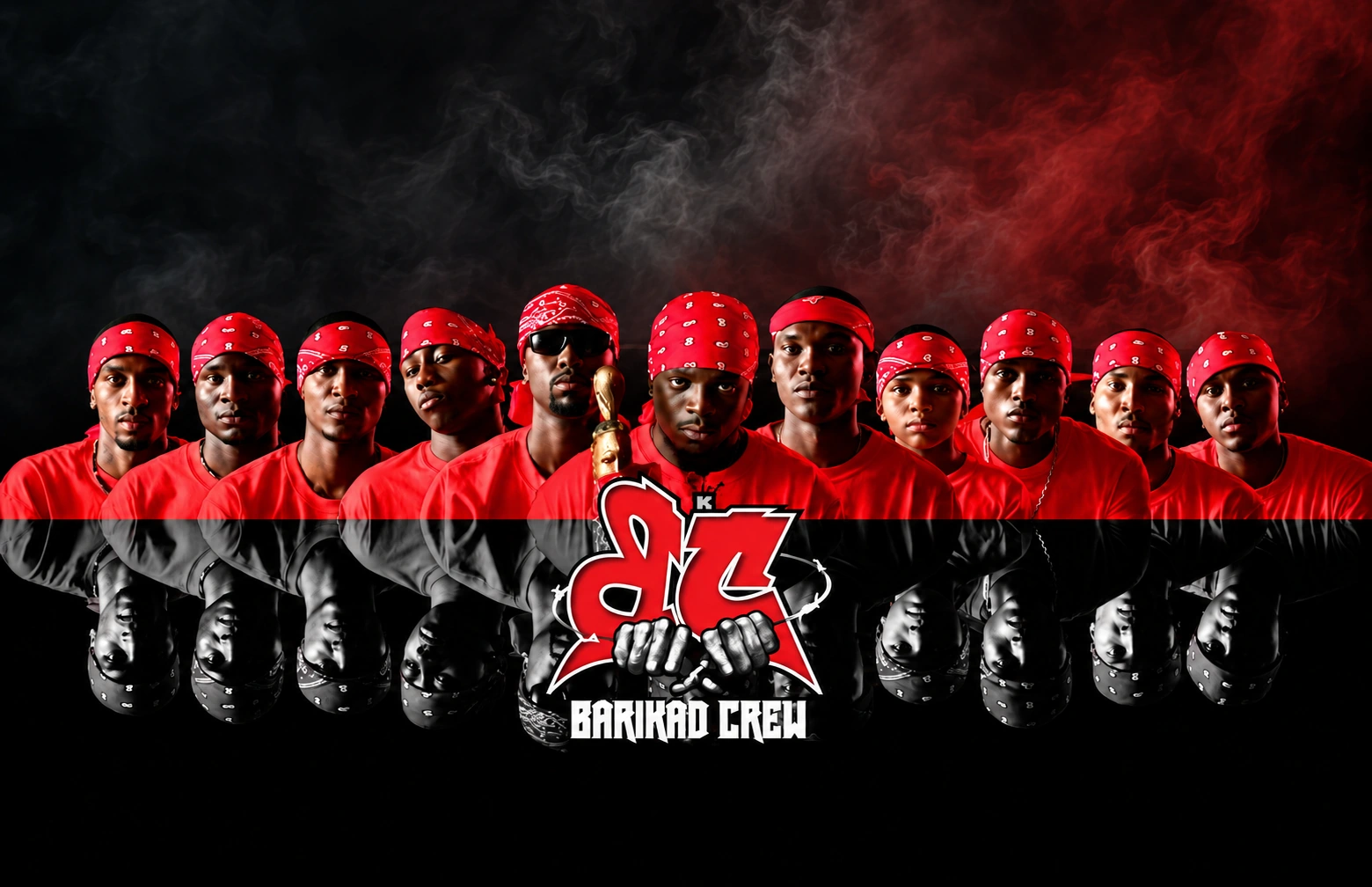11 vwa. Yon sèl fanmi. Barikad Crew.